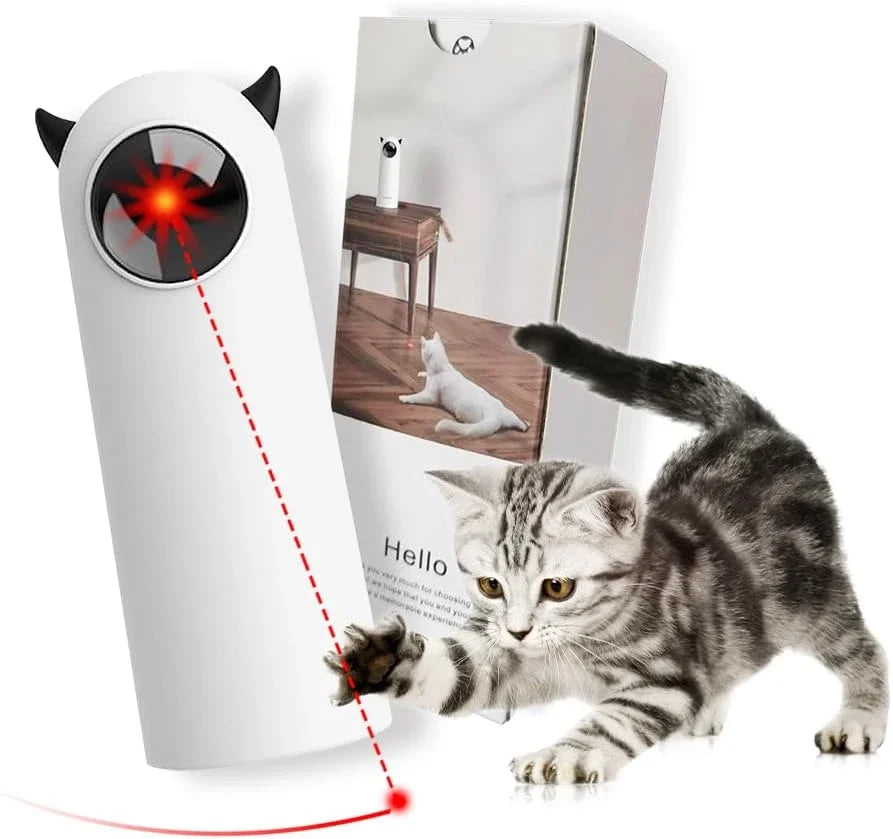 Interactive LED Laser Cat Toy - Automatic Handheld Electronic Teaser for Indoor Pets