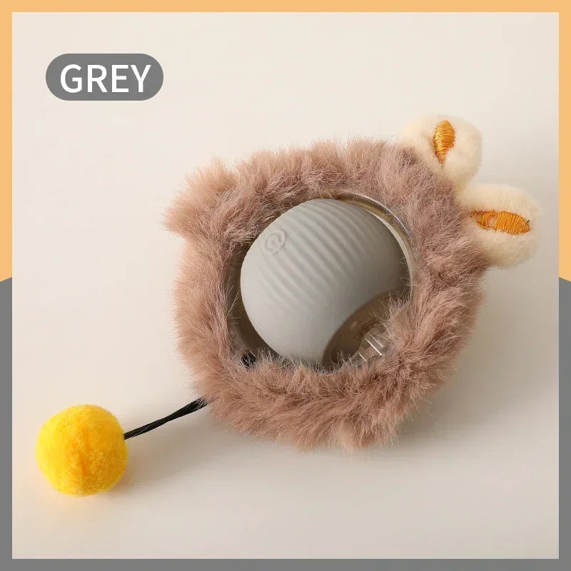 Automatic Rolling Cat Toy with Faux Tail