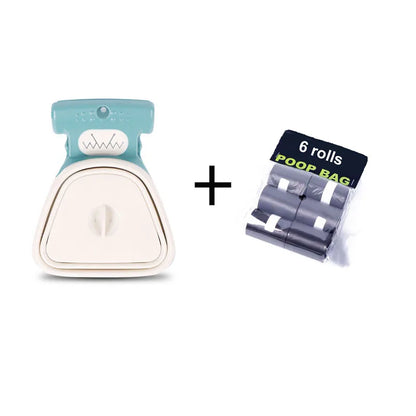 Foldable Dog Pooper Scooper with Biodegradable Bags for Efficient Waste Cleanup