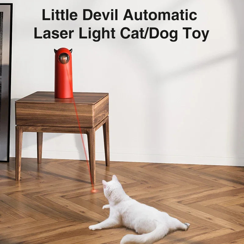 Interactive LED Laser Cat Toy - Automatic Handheld Electronic Teaser for Indoor Pets