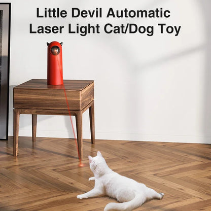Interactive LED Laser Cat Toy - Automatic Handheld Electronic Teaser for Indoor Pets