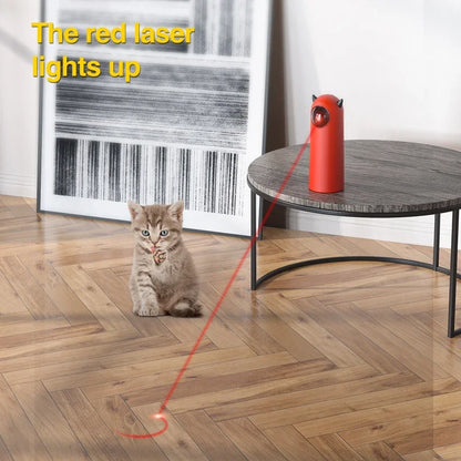 Interactive LED Laser Cat Toy - Automatic Handheld Electronic Teaser for Indoor Pets