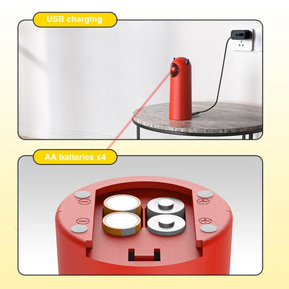 Interactive LED Laser Cat Toy - Automatic Handheld Electronic Teaser for Indoor Pets