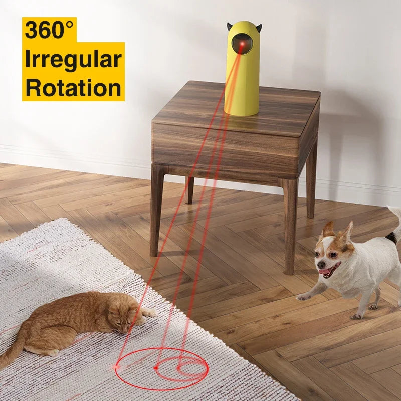 Interactive LED Laser Cat Toy - Automatic Handheld Electronic Teaser for Indoor Pets
